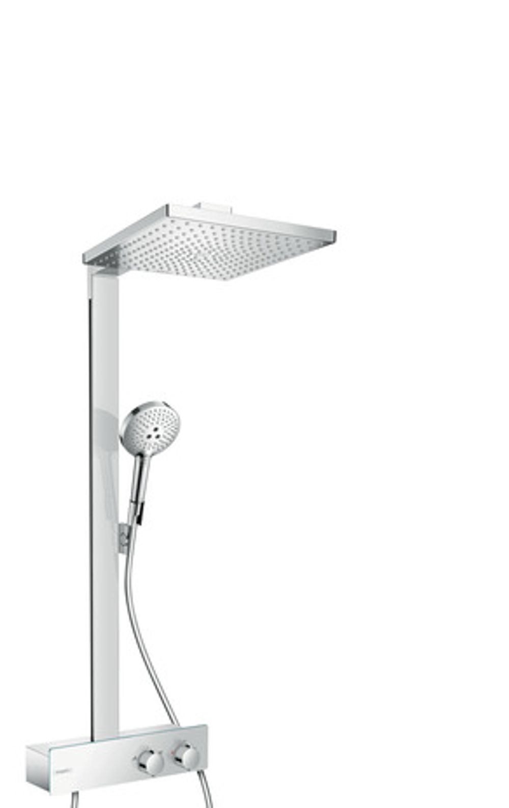 https://raleo.de:443/files/img/11eeea258a7cfa8092906bba4399b90c/size_l/Hansgrohe-HG-Showerpipe-Raindance-E-300-1jet-350-ST-EcoSmart-9-l-min-chrom-27362000 gallery number 1